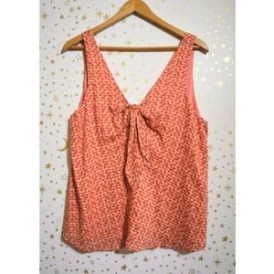 NWT Anthropologie Maeve Peach Patterned Tank Top Small